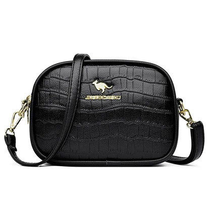 Women's Crossbody Bag – Multi-Pocket PU Leather Shoulder Handbag