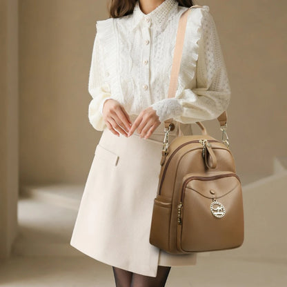 Large PU Leather Backpack for Women