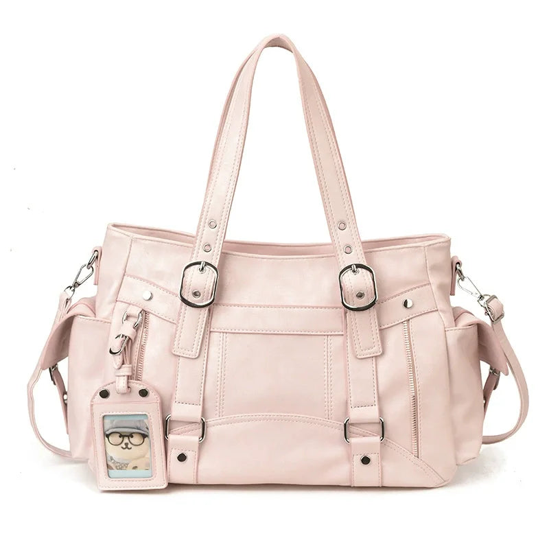 Large Capacity Tote Bag Trendy Sweet-And-Cool Style Versatile Handbag Simple Commuting Crossbody