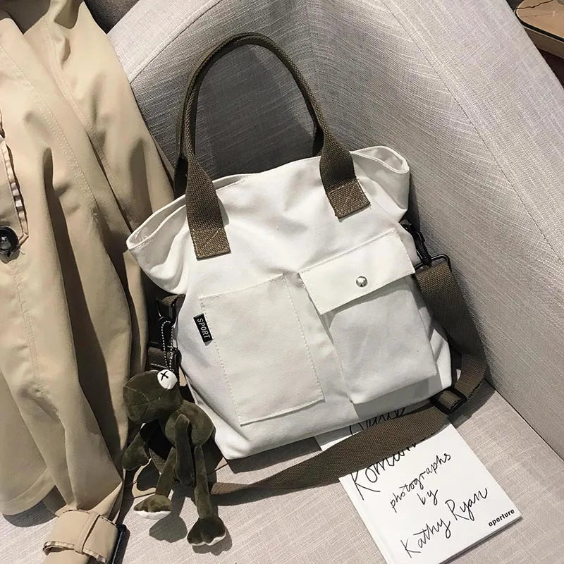 Canvas Tote Bag for Women – Shoulder & Crossbody Handbag