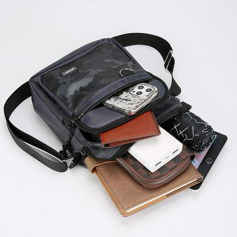 Multifunctional Simple Sports Outdoor Shoulder Crossbody Bag Trend Men S Large Capacity