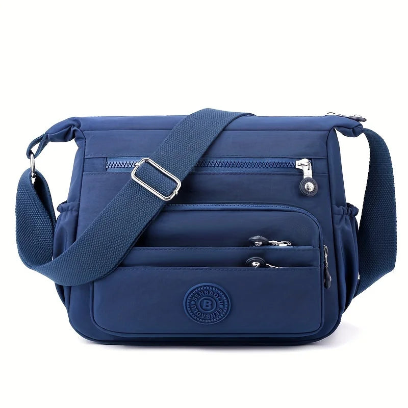 Lightweight Black Nylon Chic Crossbody Bag Women Adjustable Strap