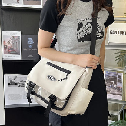 Daily Versatile Large Capacity Class Mailman Shoulder Bag Cute College Style Girl Japanese Campus