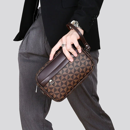 Checkered Square Crossbody Bag for Work & Casual Use