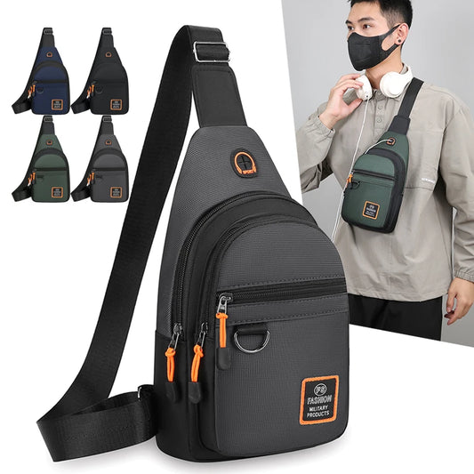 Men's Crossbody Chest Bag – Large Capacity Outdoor Sling Pack