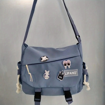 Nylon Messenger Bag Men Shoulder Trendy S Student School Bag