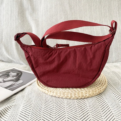 Crescent Crossbody Bag – Lightweight Shoulder Purse with Adjustable Strap