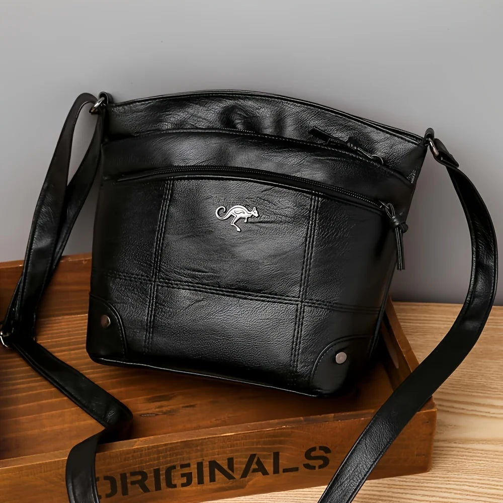 Crossbody Shoulder Bag for Women – Faux Leather Multi-Pocket