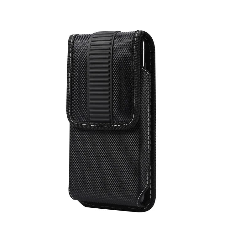 Waist-Mounted Mobile Phone Storage Waist Bag Oxford Cloth Men S Magnetic Buckle Vertical Leather