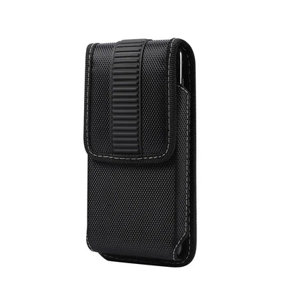 Waist-Mounted Mobile Phone Storage Waist Bag Oxford Cloth Men S Magnetic Buckle Vertical Leather