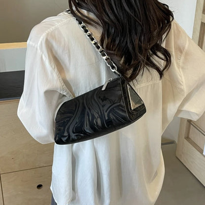 Chain Strap Crossbody Bag – Triangle Shoulder Purse