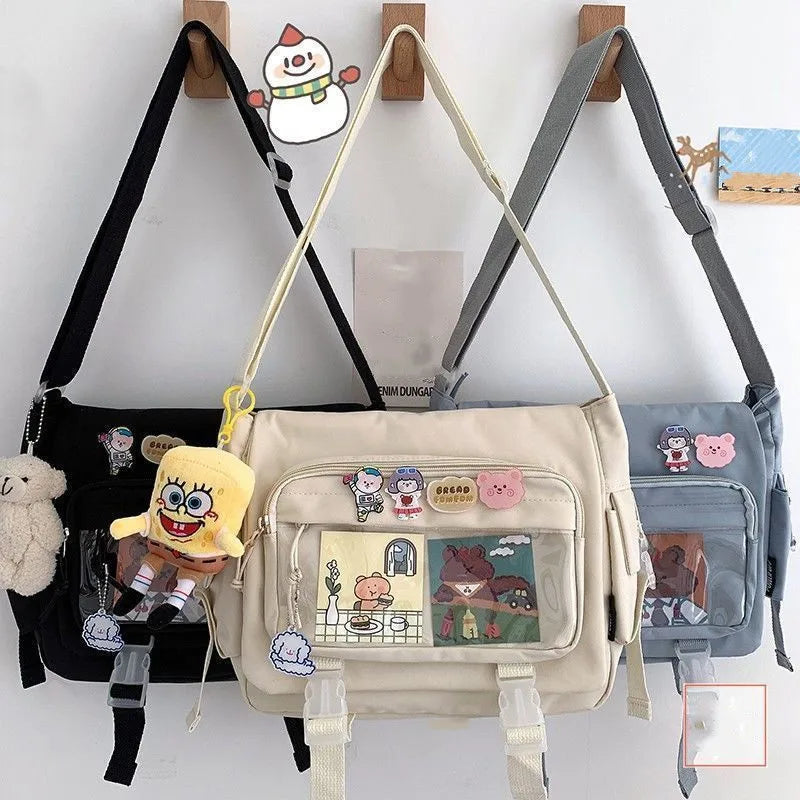 Waterproof Nylon Crossbody Bag for Women & Teen Girls