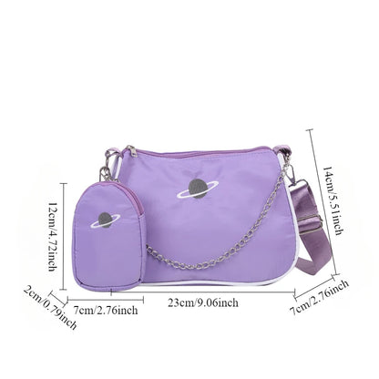 Popular Versatile Diagonal Cross Bag Chain Bar Underarm Arm Shoulder Bag