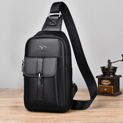 Fashionable Single-Shoulder Bag Contrasting Colors Large Capacity Mobile Phone Storage