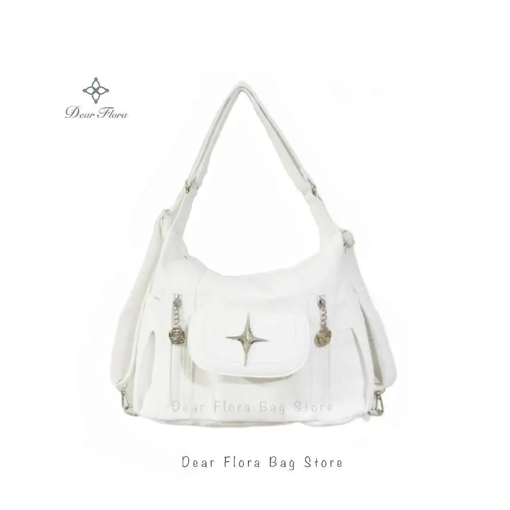 Y2K Star Tote Bag – Large Capacity Shoulder & Crossbody Bag