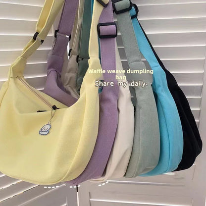 Minimalist Nylon Hobo Bag – Lightweight Adjustable Strap Crossbody