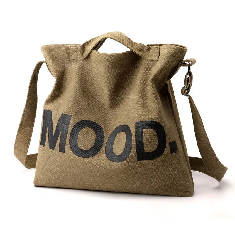 Vintage Japanese Canvas Bag Women S Wear-Resistant Shoulder Large Capacity Handbag Versatile Simple