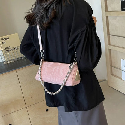 Chain Strap Crossbody Bag – Triangle Shoulder Purse
