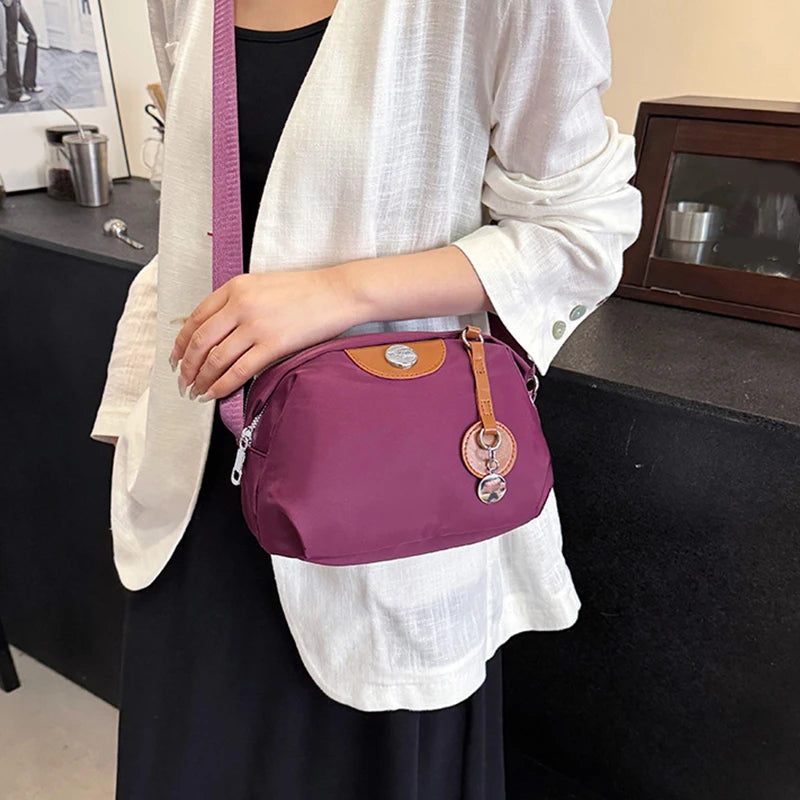 Nylon Crossbody Bag for Women – Large Capacity Waterproof Shoulder Bag