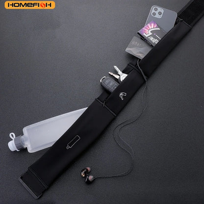 Homefish Outdoor Sports Waist Bag Fitness Running Waterproof Anti-Theft Mobile Phone Storage Close