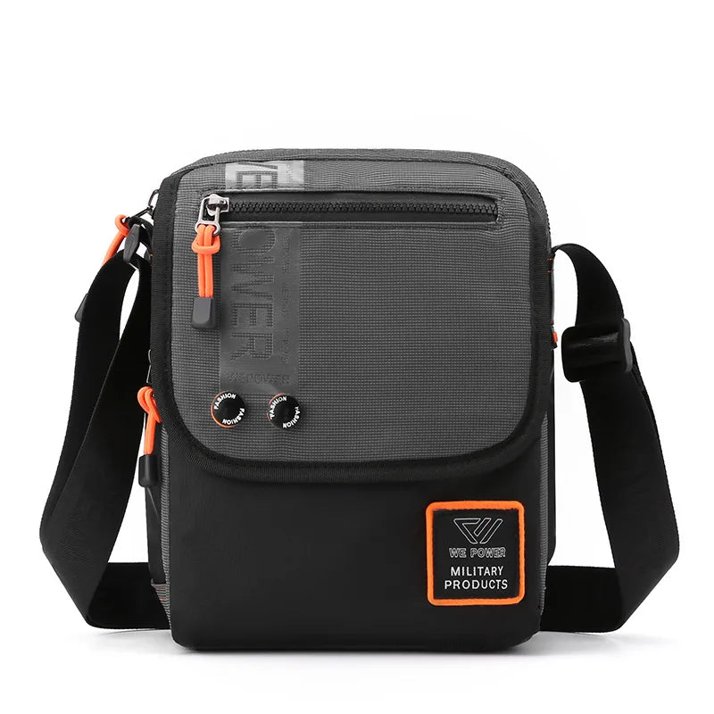 Men S Zipper Cross-Body Casual Shoulder Bag Postman Outdoor Large Capacity Sports
