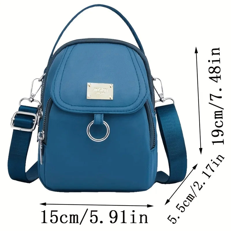 Crossbody Shoulder Bag – Compact Unisex Everyday Purse with Phone Pocket