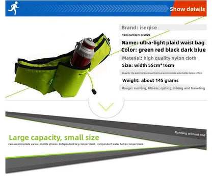 Waterproof Nylon Waist Bag Multi-Function Running Kettle Marathon 6 5 Inch Mobile Phone Fitness
