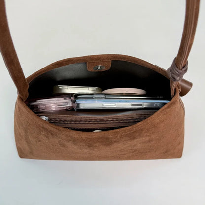 Small Underarm Shoulder Bag for Women – Retro PU Leather Hobo