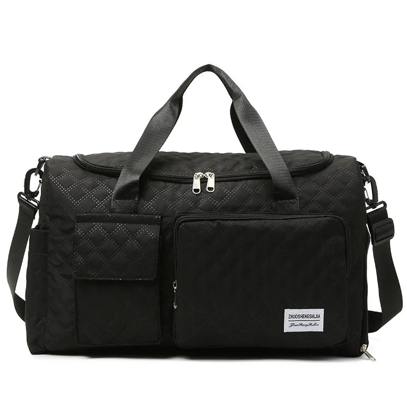 Wear-Resistant Oxford Cloth Lightweight Portable Fitness Bag Dry Wet Separation Large Capacity