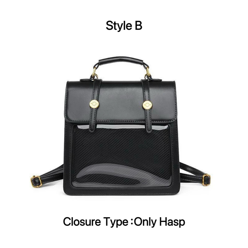 Transparent Ita Backpack – JK Lolita Messenger Crossbody Bag