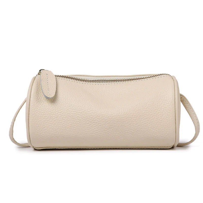 Top-Grain Cowhide Women S Mobile Phone Storage Single-Shoulder Crossbody Bag Pillow