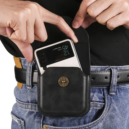 Flip Cover Foldable Screen Phone Waist Strap Phone