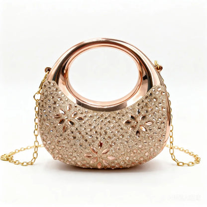 Mini Golden Evening Bag Purses Handbags Luxury Designer Shoulder Bags Funny Shape Party Wedding