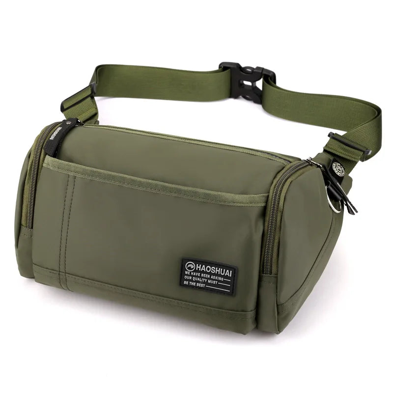 Men S Chest Bag Multi-Function Waist Change Mobile Phone Storage Travel Shoulder Diagonal Cross