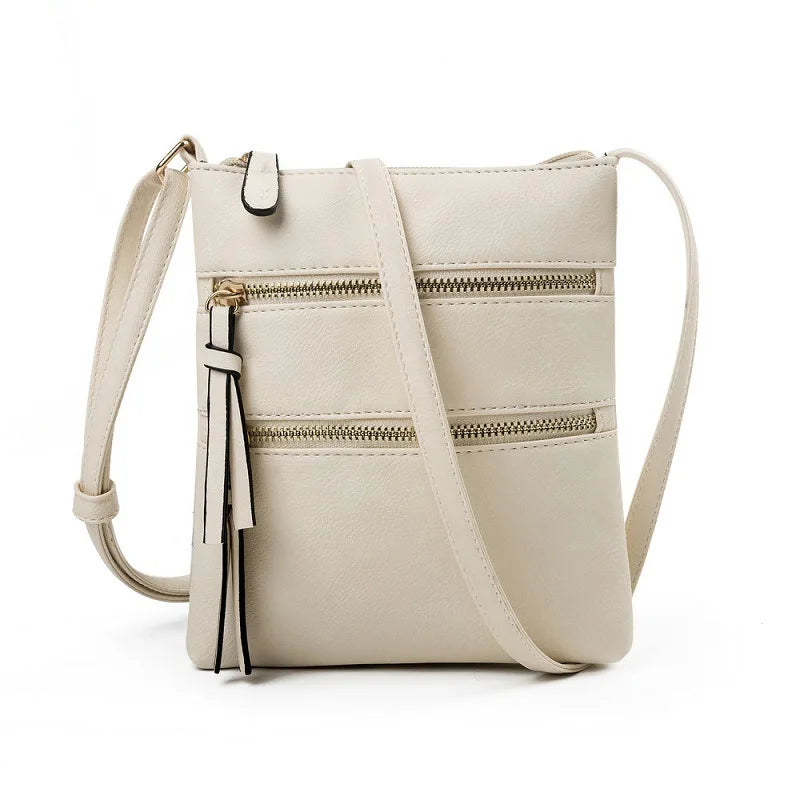 Crossbody Bag for Women – Multi Pocket Faux Leather Shoulder Purse