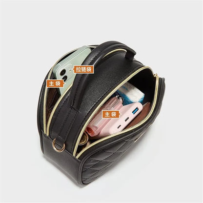 Women's Mini Crossbody Bag with Colorful Letter Strap
