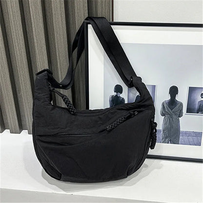 Nylon Hobo Crossbody Bag for Women – Large Capacity Shoulder Tote
