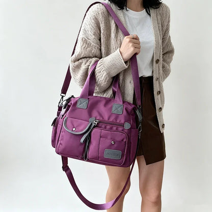 Large Capacity Waterproof Nylon Tote Bag for Women