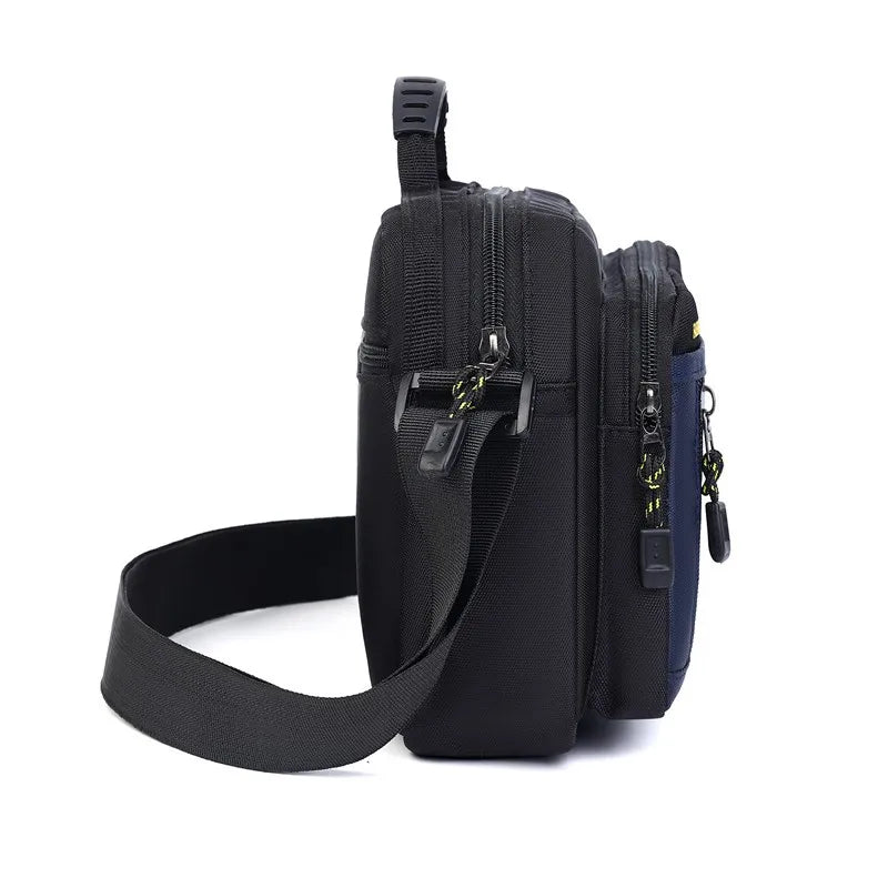 Durable Oxford Fabric Simple Square Commuter Single-Shoulder Bag Versatile Hand-Held Crossbody Bag