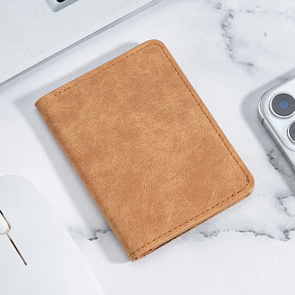 Card Bag Man Ultra-Thin Mini Wallet Multi-Functional Driver S License Leather Case