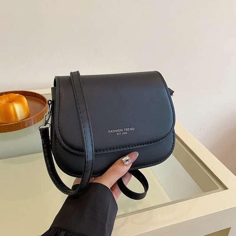 Vegan Leather Crossbody Bag for Women – Structured Shoulder Bag