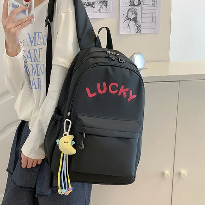Nylon Cloth Lightweight Large-Capacity Student Backpack