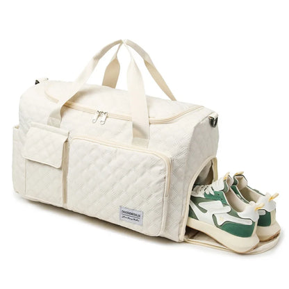 Wear-Resistant Oxford Cloth Lightweight Portable Fitness Bag Dry Wet Separation Large Capacity