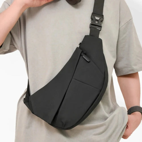 1pc Anti-Theft Triangle Cross Bag Adjustable Strap - Casual Chest Men