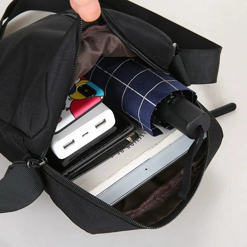 Men's Messenger Bag – Large Capacity Shoulder Bag for Travel & Business