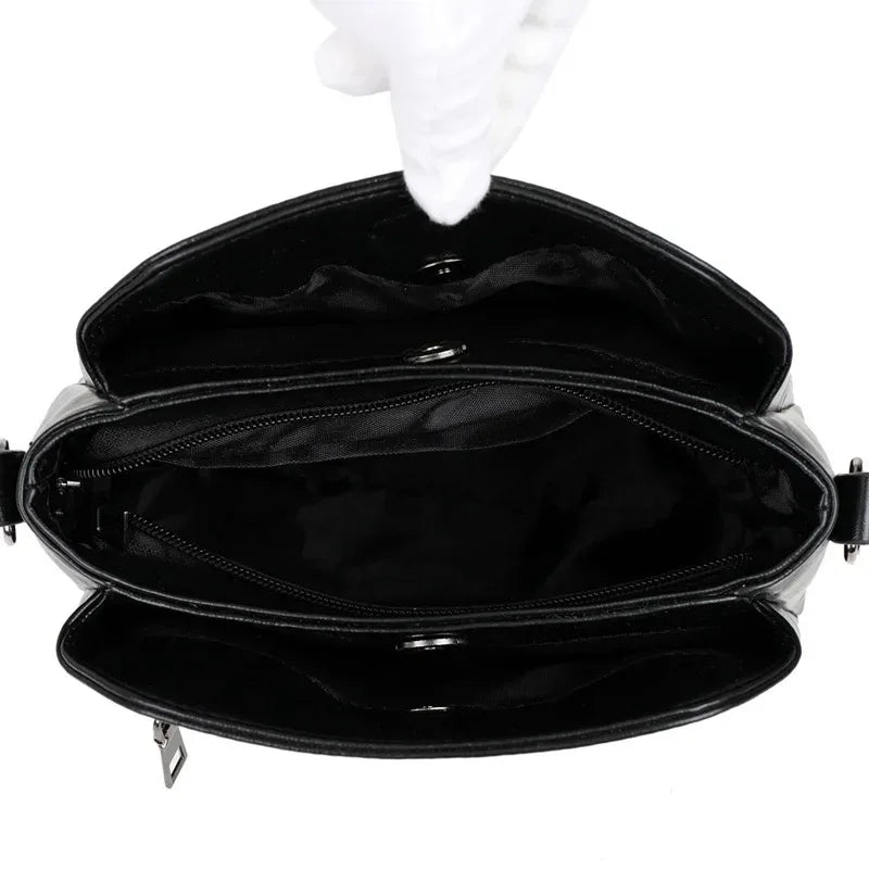Crossbody Bag for Women – Synthetic Leather Square Shoulder Bag