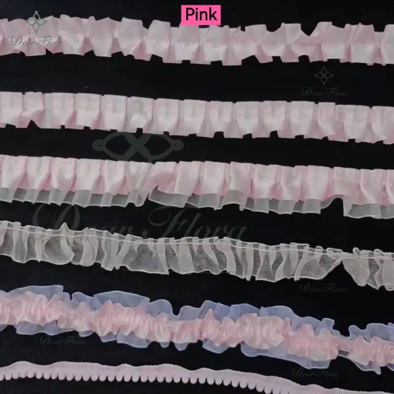 Decorative Ruffle Lace Trim Ribbon for Ita Bag DIY