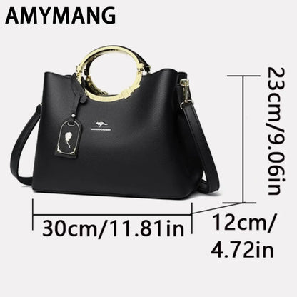 Large Capacity Leather Tote Bag – Women's Designer Handbag