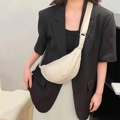 Half Moon Nylon Crossbody Bag – Women's Fanny Pack
