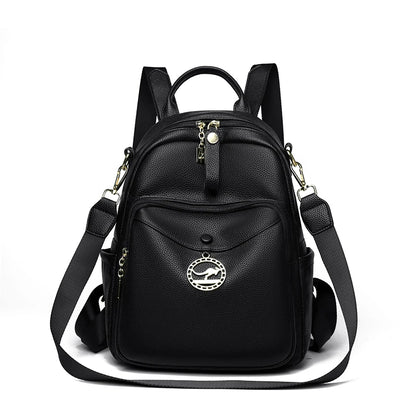Large PU Leather Backpack for Women
